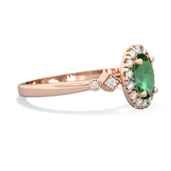lab_emerald halo rings