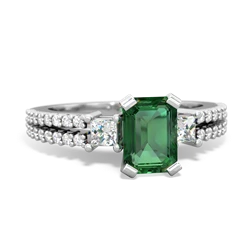 matching engagment rings - Classic 7x5mm Emerald-cut Engagement