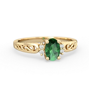 matching rings - Filligree Scroll Oval