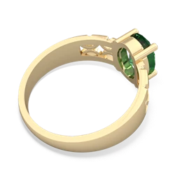 lab_emerald filigree rings