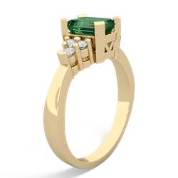 Lab Emerald Timeless Classic 14K Yellow Gold ring R2591