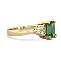 Lab Emerald Timeless Classic 14K Yellow Gold ring R2591