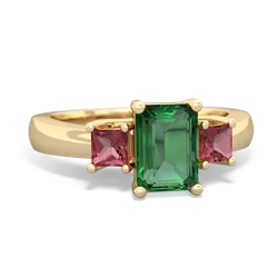 similar item - Three Stone Emerald-cut Trellis