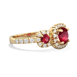 Alexandrite Regal Halo 14K Yellow Gold ring R5350