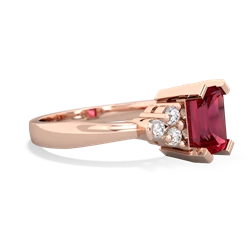 Lab Ruby Timeless Classic 14K Rose Gold ring R2591