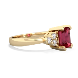 Lab Ruby Timeless Classic 14K Yellow Gold ring R2591