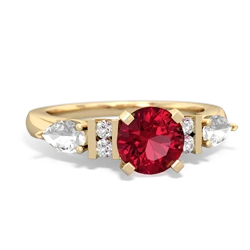 matching engagment rings - 6mm Round Eternal Embrace Engagement