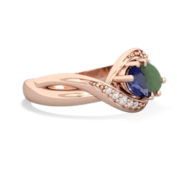 Lab Sapphire Summer Winds 14K Rose Gold ring R5342