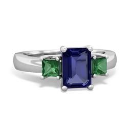 similar item - Three Stone Emerald-cut Trellis