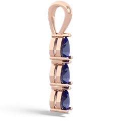 Amethyst Dew Drops 14K Rose Gold pendant P2251