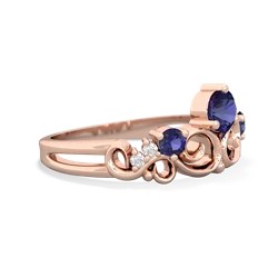 Onyx Crown Keepsake 14K Rose Gold ring R5740