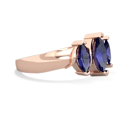 Onyx Three Peeks 14K Rose Gold ring R2433