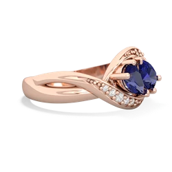 Lab Sapphire Summer Winds 14K Rose Gold ring R5342