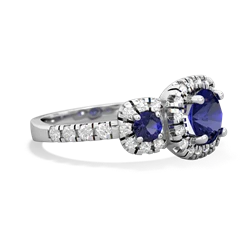 Amethyst Regal Halo 14K White Gold ring R5350