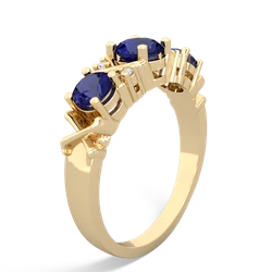 Citrine Hugs And Kisses 14K Yellow Gold ring R5016