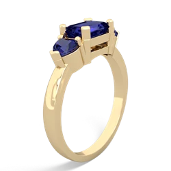 Tanzanite Three Stone 14K Yellow Gold ring R5235