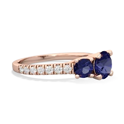 Ruby Pave Trellis 14K Rose Gold ring R5500