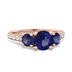 Onyx Pave Trellis 14K Rose Gold ring R5500