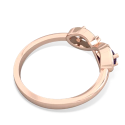 Lab Sapphire Infinity 14K Rose Gold ring R5050