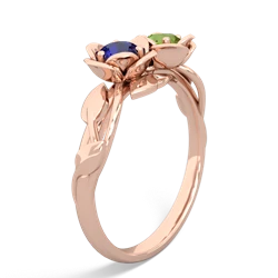 Lab Sapphire Rose Garden 14K Rose Gold ring R5510