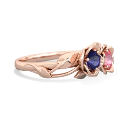 Lab Sapphire Rose Garden 14K Rose Gold ring R5510