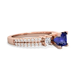 Lab Sapphire Classic 5Mm Square Engagement 14K Rose Gold ring R26435SQ