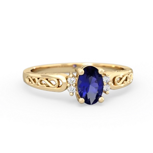 matching rings - Filligree Scroll Oval