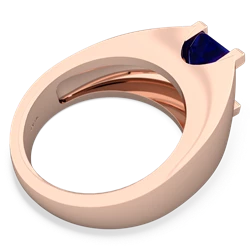 Lab Sapphire Men's 14K Rose Gold ring R1836