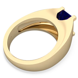 Lab Sapphire Men's 14K Yellow Gold ring R1836