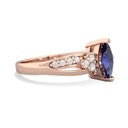 Lab Sapphire Royal Marquise 14K Rose Gold ring R2343