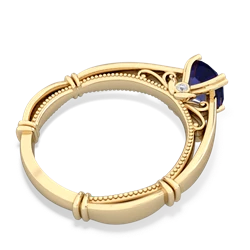 Lab Sapphire Renaissance 14K Yellow Gold ring R27806RD
