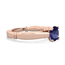 Lab Sapphire Renaissance 14K Rose Gold ring R27806RD