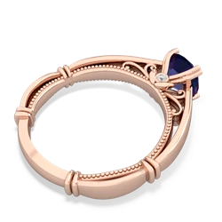 Lab Sapphire Renaissance 14K Rose Gold ring R27806RD