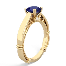 Lab Sapphire Renaissance 14K Yellow Gold ring R27806RD