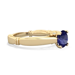 Lab Sapphire Renaissance 14K Yellow Gold ring R27806RD