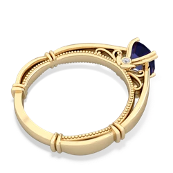 lab_sapphire antique rings