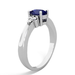 Lab Sapphire Simply Elegant 14K White Gold ring R2113