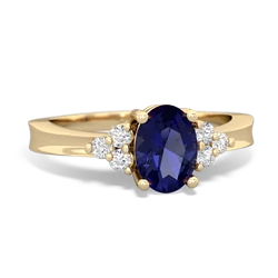 Lab Sapphire Simply Elegant 14K Yellow Gold ring R2113