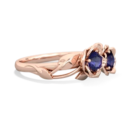 Lab Sapphire Rose Garden 14K Rose Gold ring R5510