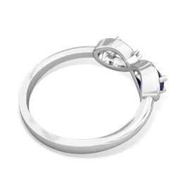 Lab Sapphire Infinity 14K White Gold ring R5050