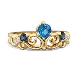 London Topaz Crown Keepsake 14K Yellow Gold ring R5740