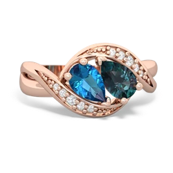 London Topaz Summer Winds 14K Rose Gold ring R5342