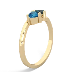 London Topaz Sweethearts 14K Yellow Gold ring R5260