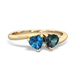 London Topaz Sweethearts 14K Yellow Gold ring R5260