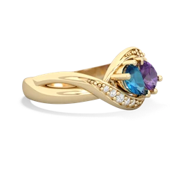 London Topaz Summer Winds 14K Yellow Gold ring R5342