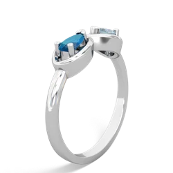 London Topaz Infinity 14K White Gold ring R5050