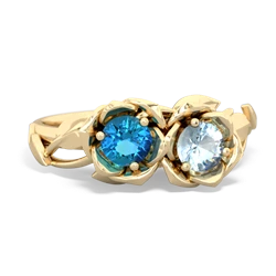 London Topaz Rose Garden 14K Yellow Gold ring R5510