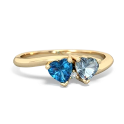 London Topaz Sweethearts 14K Yellow Gold ring R5260