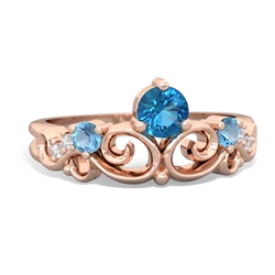 London Topaz Crown Keepsake 14K Rose Gold ring R5740