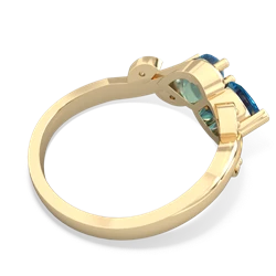 London Topaz Floral Elegance 14K Yellow Gold ring R5790